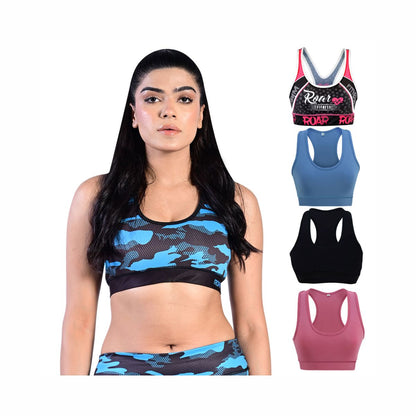 MMA Sports Bra Workout Training Gym Athletic Sports Bra Protective Wear