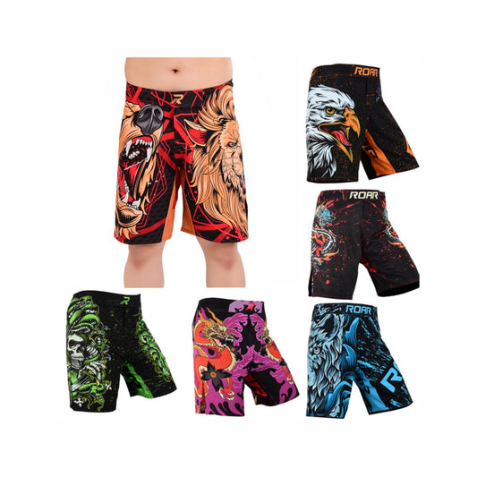 ROAR Kick Boxing MMA Cage Fight Grappling MUAY Thai Men's Short BJJ Shorts