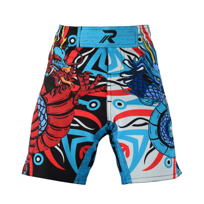 ROAR Kids MMA Shorts & Rashguard Cage Athletic Grappling Muay Thai Trunk Shorts