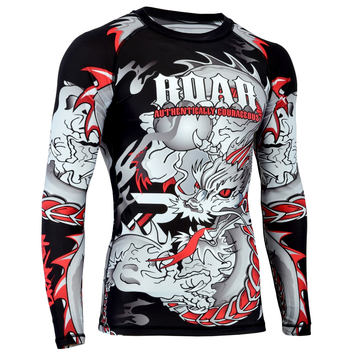 Roar MMA Rash Guard BJJ Long Sleeve Compression Fight Gear Shirt No Gi - Roar-int