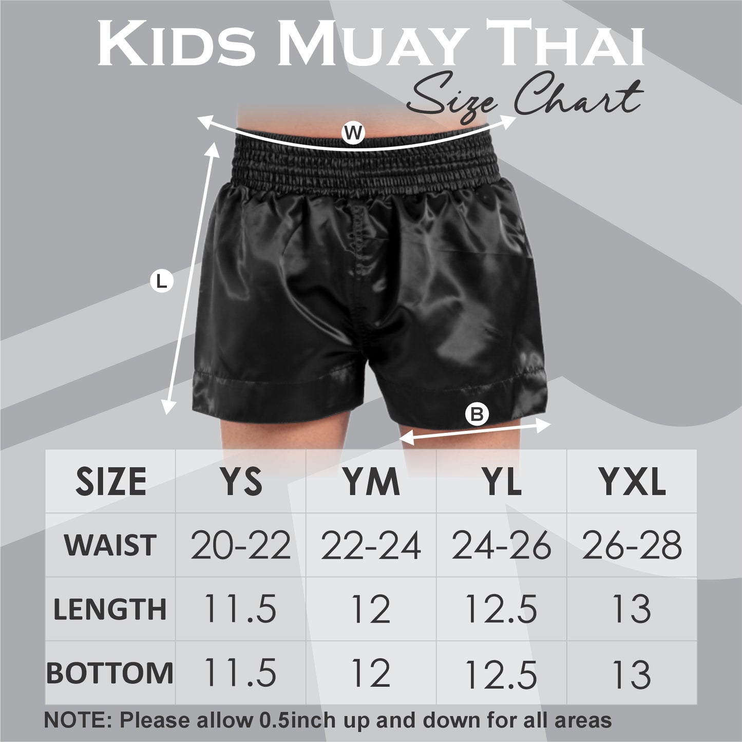 Kids MMA Muay Thai Shorts Blue