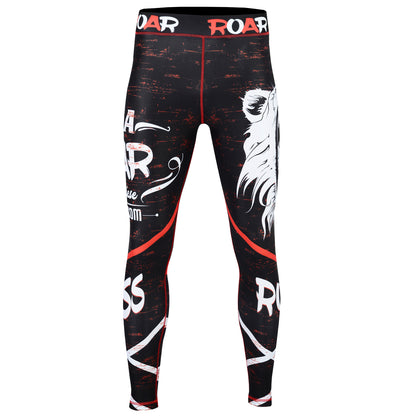 ROAR MMA BJJ Leggings Base Layer Gym Workout No Gi Grappling Jiu Jitsu Spats - Roar-int