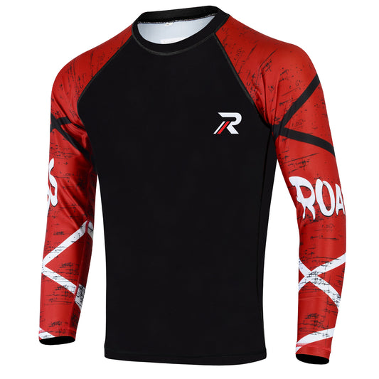 Roar MMA Rash Guard BJJ Lion Long Sleeve Compression Fight Gear Shirt No Gi - Roar-int