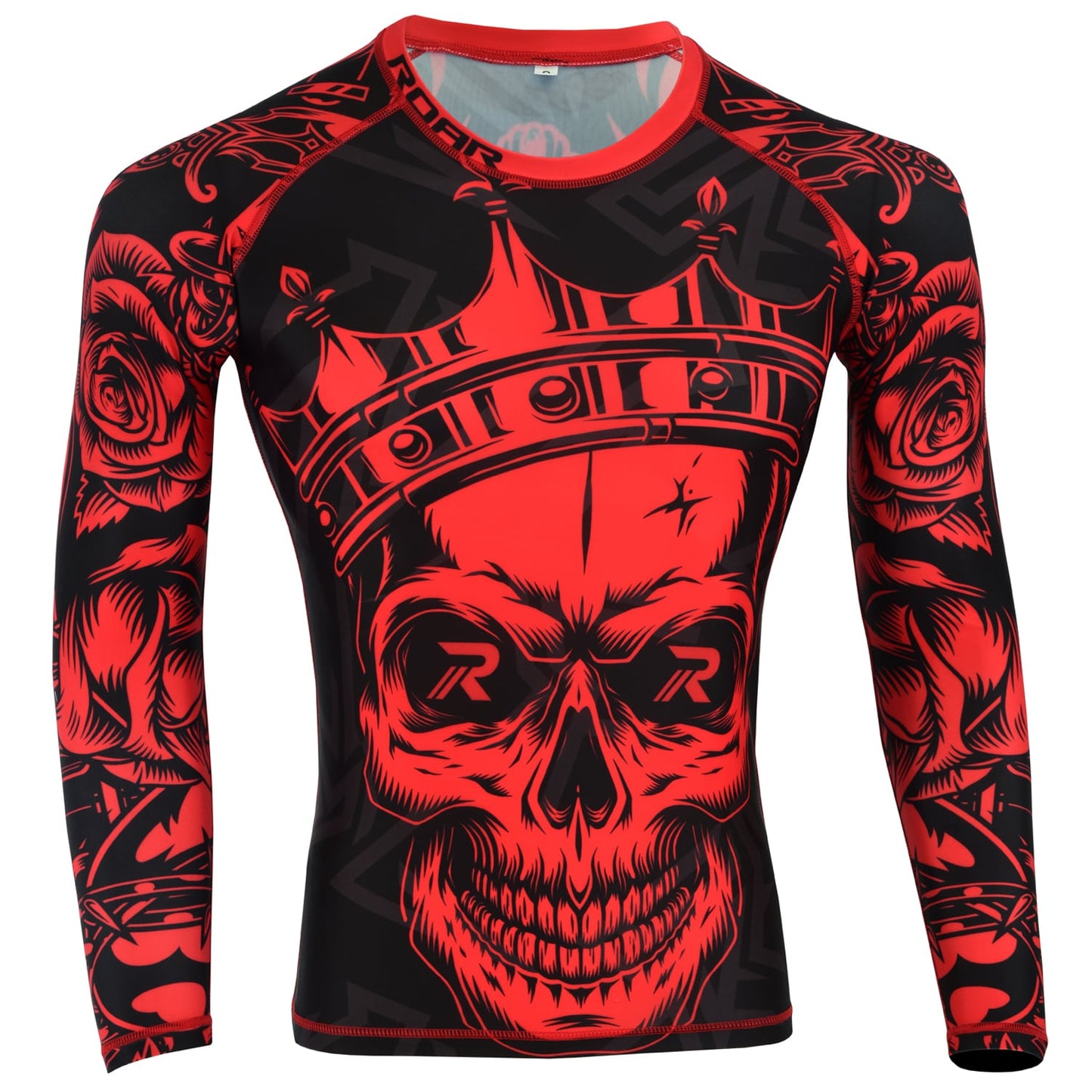 Roar MMA Rash Guard BJJ Long Sleeve Compression Fight Gear Shirt No Gi - Roar-int