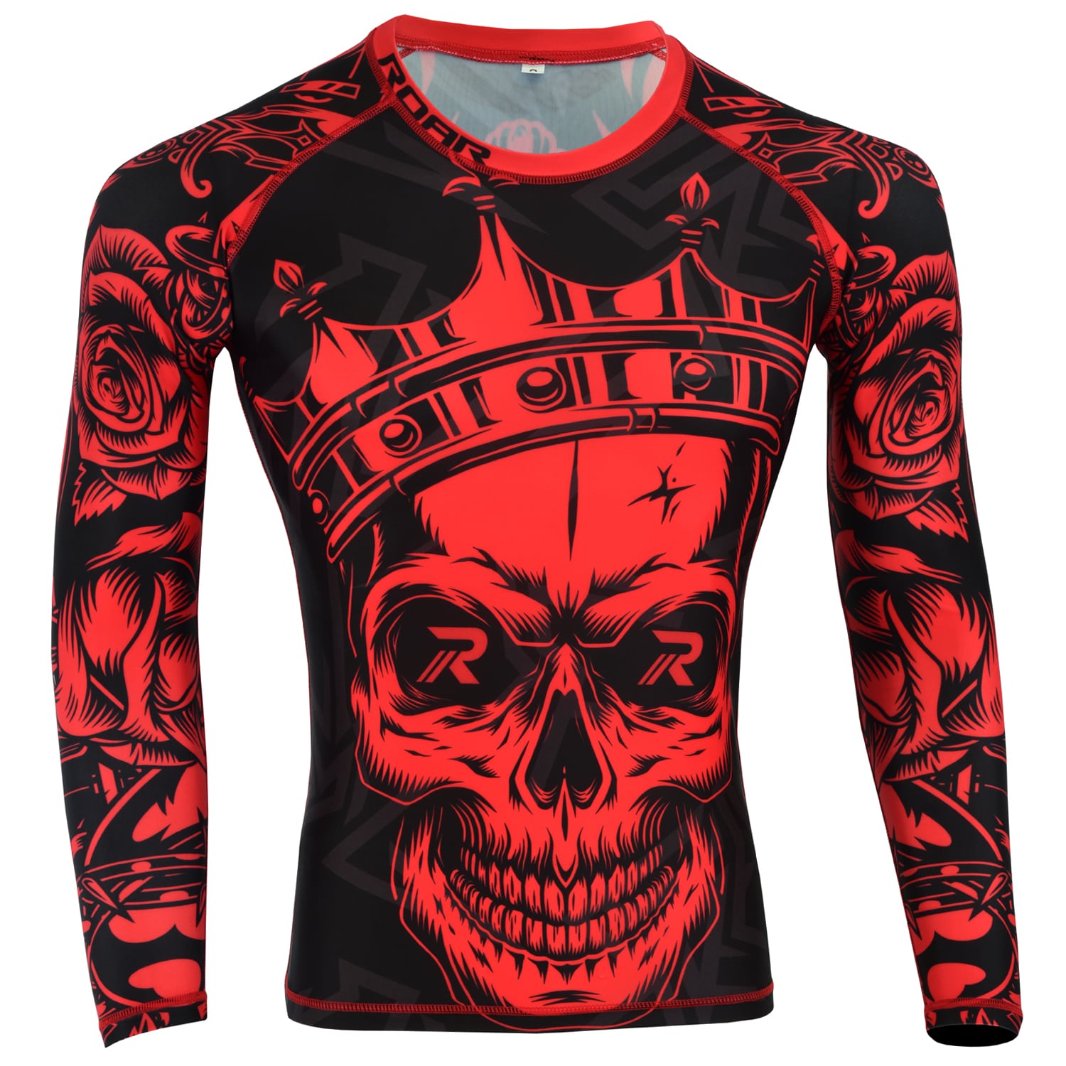 Roar MMA Rash Guard BJJ Long Sleeve Compression Fight Gear Shirt No Gi - Roar-int