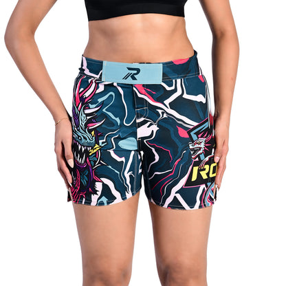 Women MMA Fight Shorts, UFC, BJJ, Muay Thai, WOD, NOGI, Kickboxing