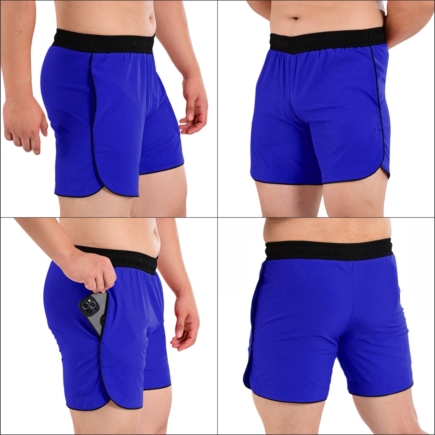 Athletic Shorts |Running Workout, Gym & Cycling shorts with pocket for men