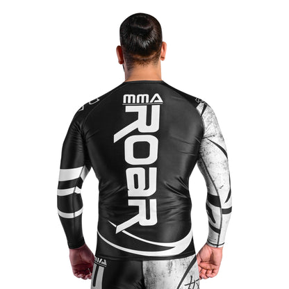 ROAR MMA Jiujitsu Long Sleeve Fitness Workout Rash Guard For men