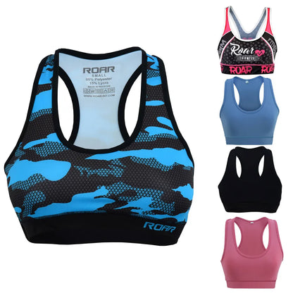 MMA Sports Bra Workout Training Gym Athletic Sports Bra Protective Wear - Roar-int