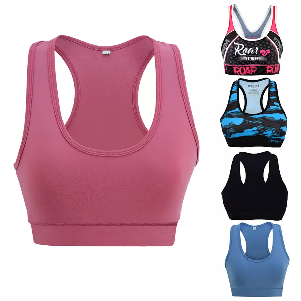 MMA Sports Bra Workout Training Gym Athletic Sports Bra Protective Wear - Roar-int