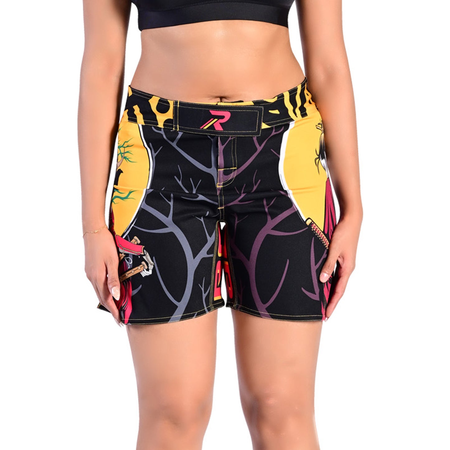 Women MMA Fight Shorts, UFC, BJJ, Muay Thai, WOD, NOGI, Kickboxing