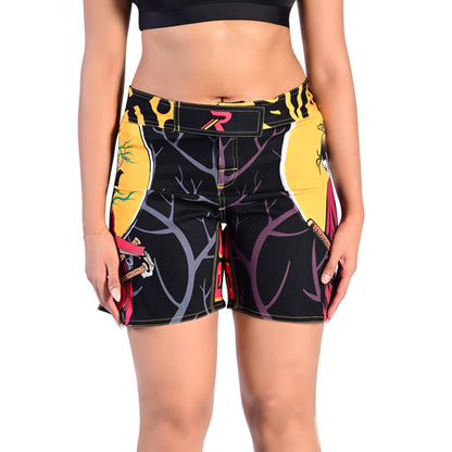 Women MMA Fight Shorts, UFC, BJJ, Muay Thai, WOD, NOGI, Kickboxing