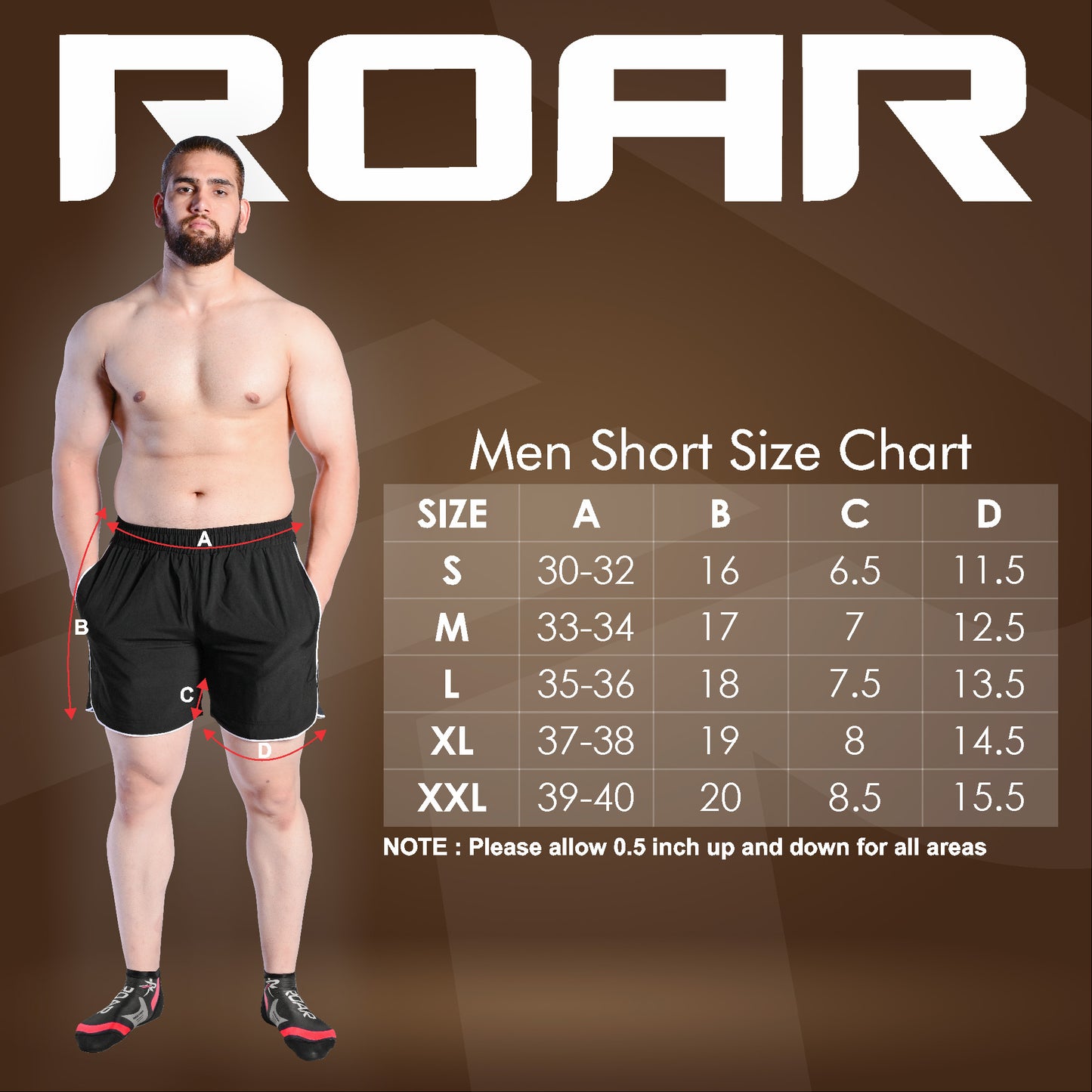 Roar MMA Training, Kickboxing, Fighting, Running & MMA Shorts Black - Roar-int