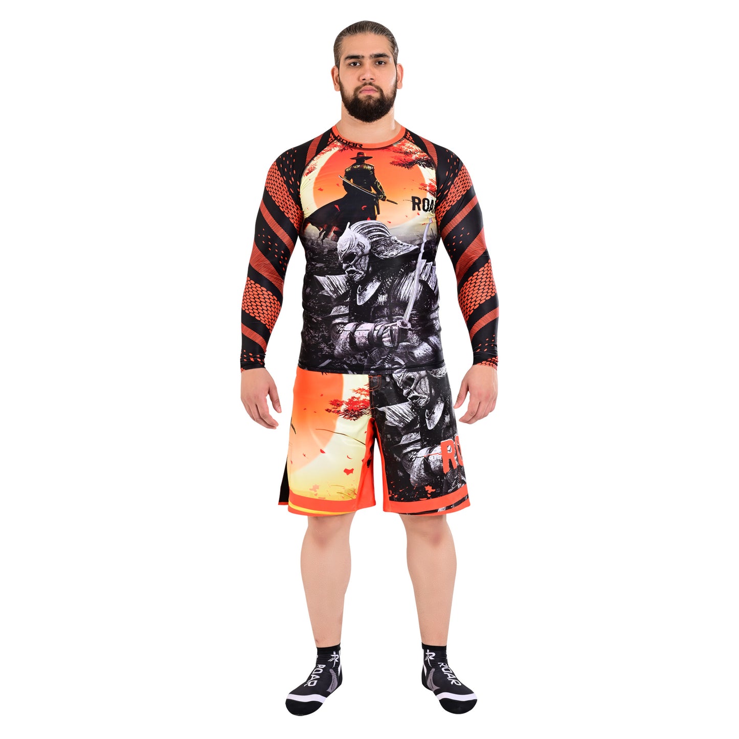 Roar Bjj Nogi Compression Grappling fight Workout Sublimated Shorts With Pocket For Men